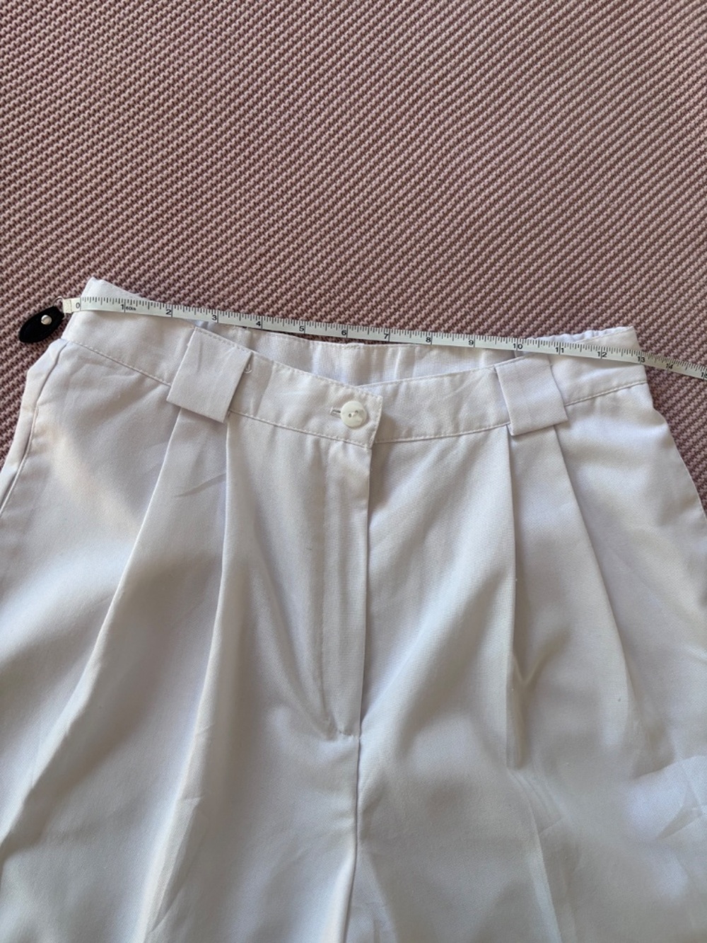 Zack’s Vintage High Waist Pleated White Shorts Women’s Vintage Size 8 - Picture 7 of 10